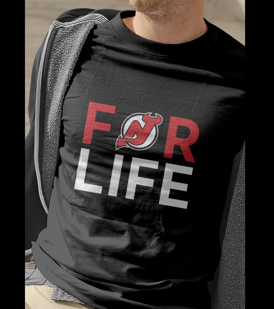For Life New Jersey Devils Fans T-Shirt