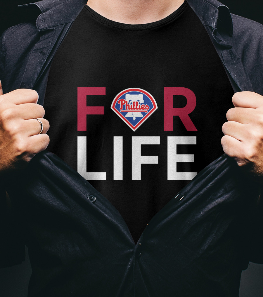 Philadelphia Phillies For Life Logo Fan T-Shirt