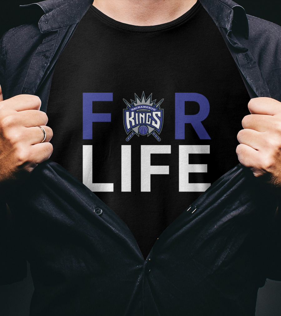Sacramento Kings Logo For Life Fan Support T-Shirt