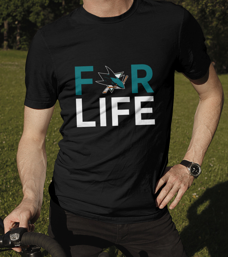 San Jose Sharks For Life Fan Pride T-Shirt
