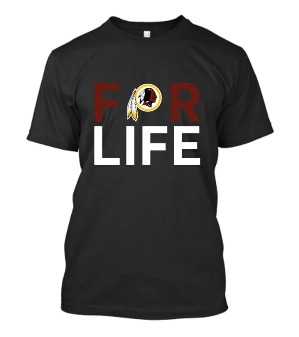 Washington Redskins For Life Fan Loyalty Icon T-Shirt