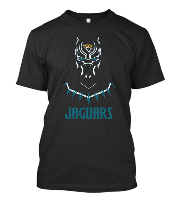 Jaguars Black Panther Fan Logo Fusion T-Shirt