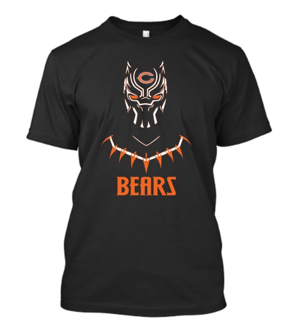 Black Panther Bears Fan Chicago Bears T-Shirt