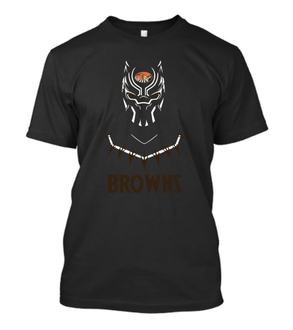 Browns Black Panther Cleveland Browns Fans Helmet T-Shirt