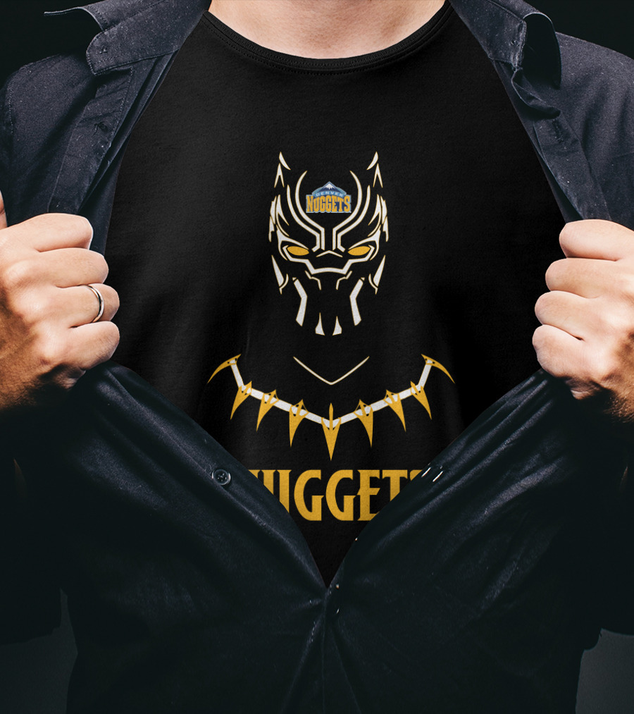 Black Panther Nuggets Fans T-Shirt