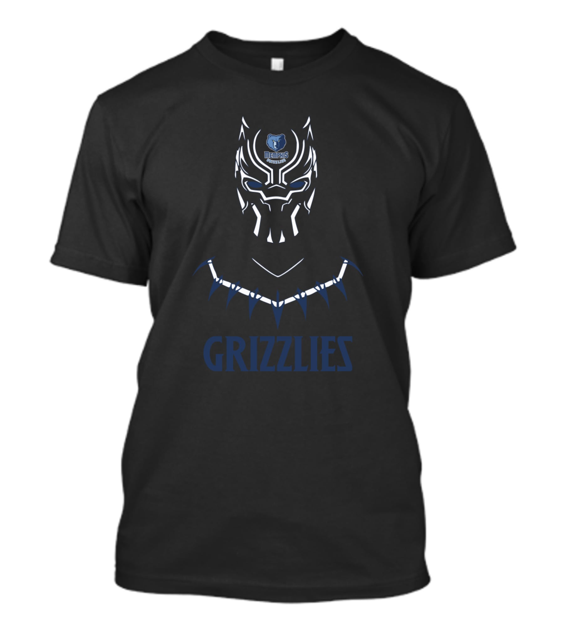 Memphis Grizzlies Black Panther Fan Fusion Tribute T-Shirt