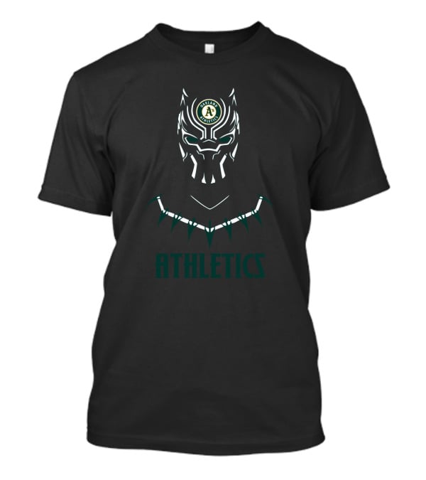 Oakland Athletics Black Panther Fan Crossover T-Shirt
