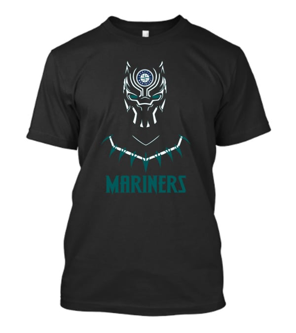 Mariners Black Panther Seattle Fans Fusion T-Shirt