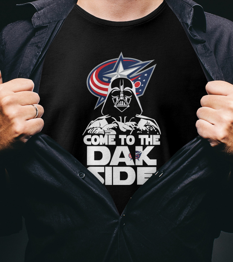 Come To The Dark Side Darth Vader Columbus Blue Jackets Fans T-Shirt