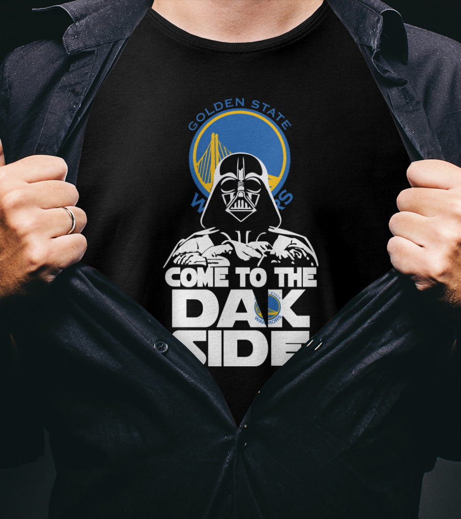 Golden State Warriors Darth Vader Come To The Dark Side T-Shirt