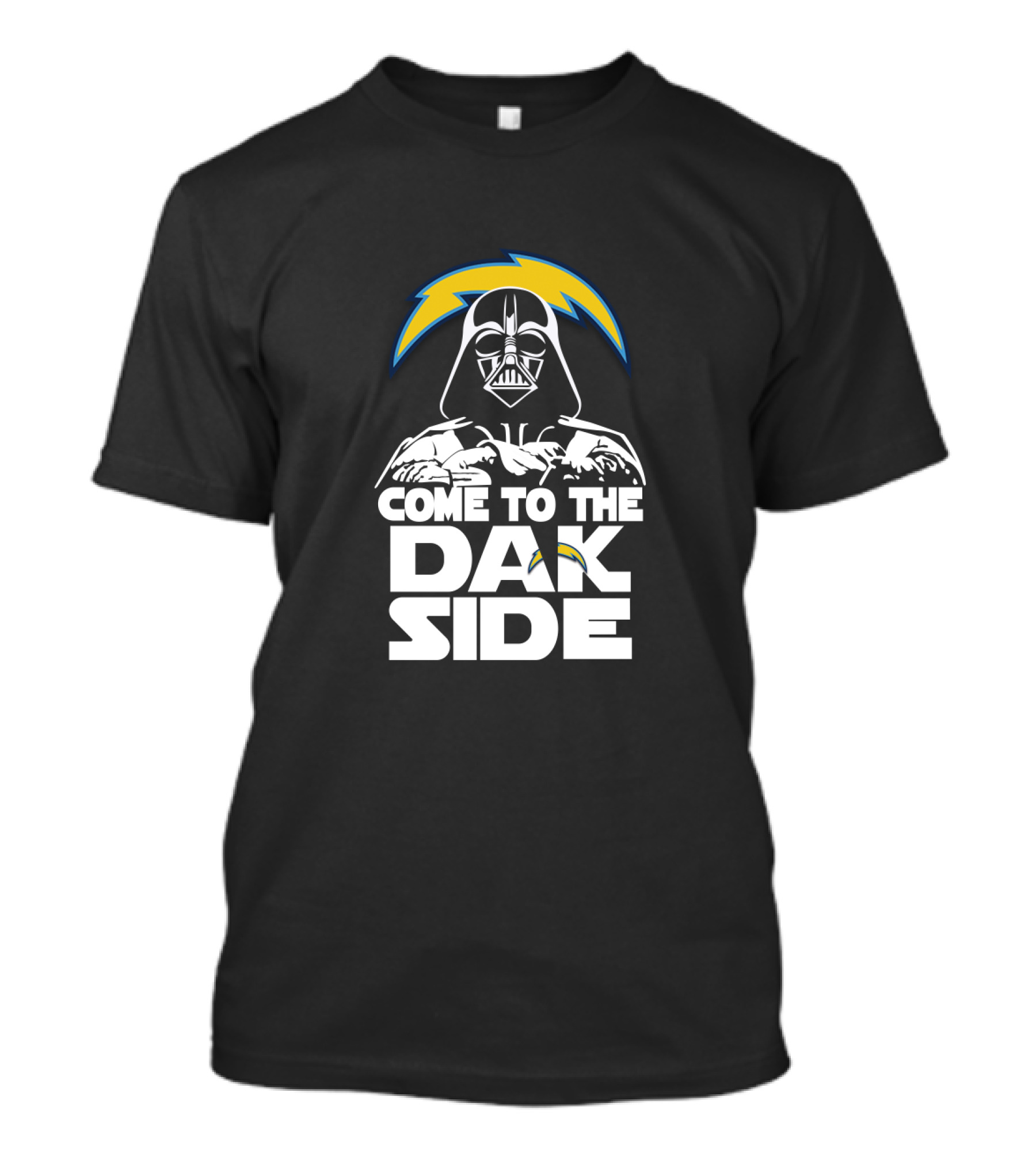 Come To The Dark Side Darth Vader Los Angeles Chargers Fans T-Shirt