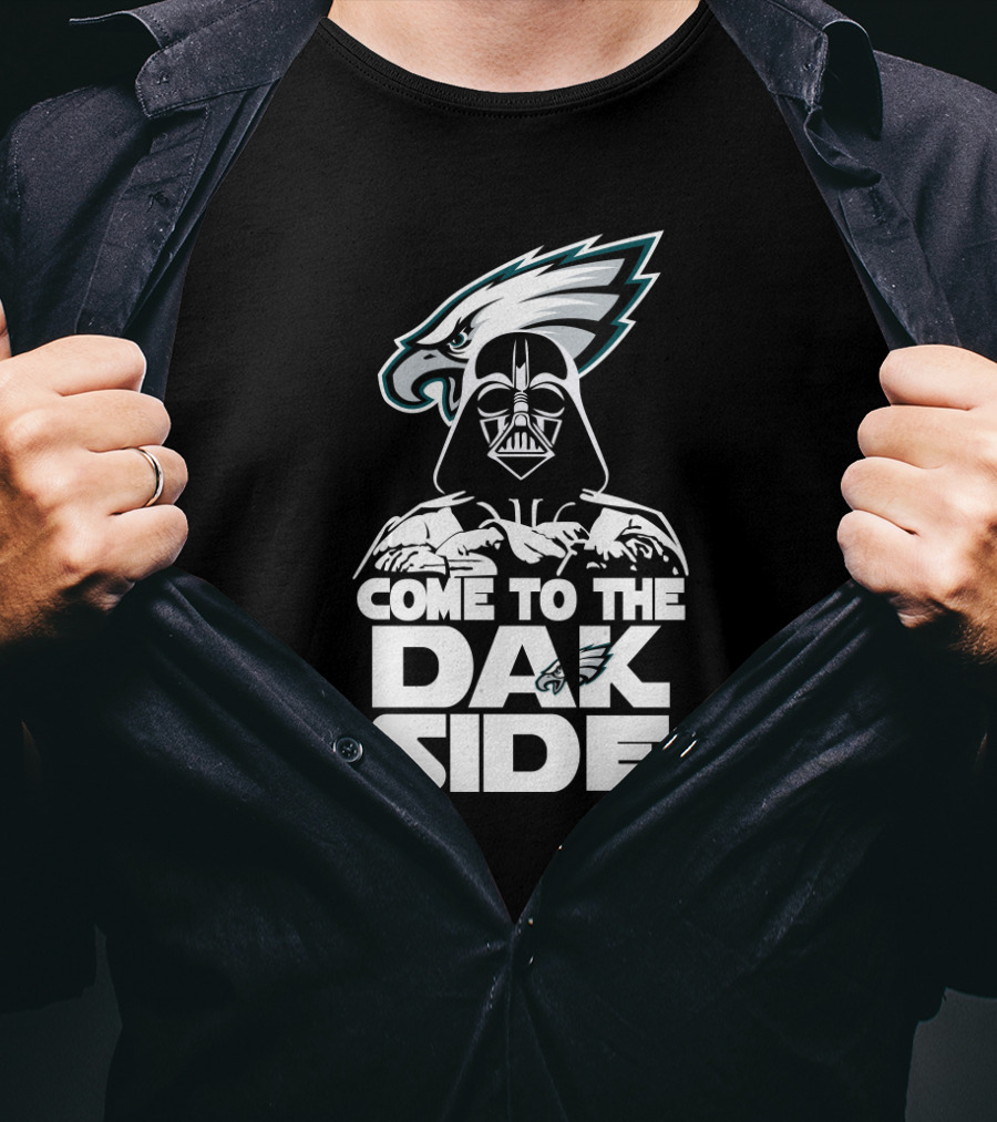 Come To The Dak Side Darth Vader Philadelphia Eagles Fans T-Shirt