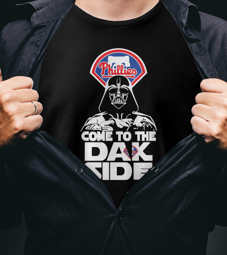 Philadelphia Phillies Fans Come To The Dark Side Darth Vader T-Shirt