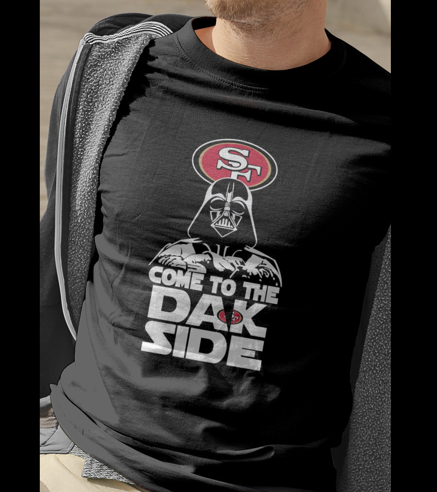 Come To The Dark Side Darth Vader San Francisco 49ers Fans T-Shirt