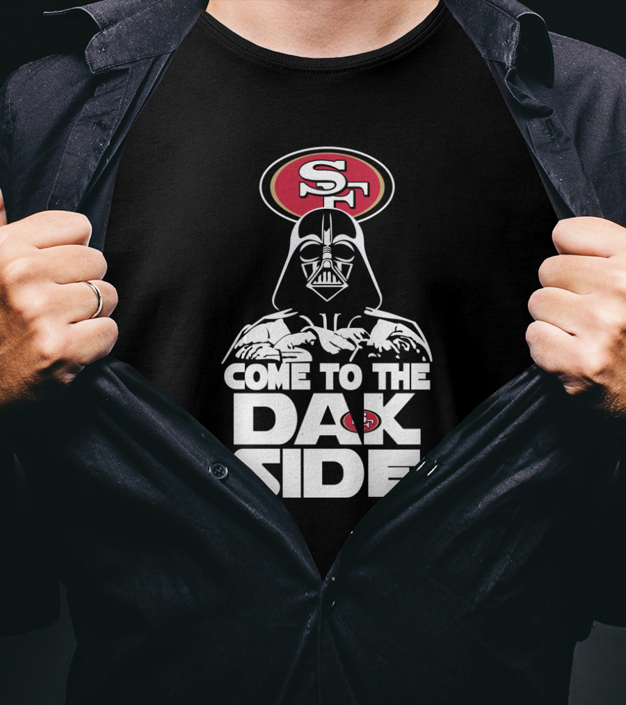 Come To The Dark Side Darth Vader San Francisco 49ers Fans T-Shirt