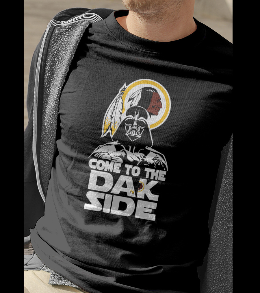 Come To The Dak Side Darth Vader Washington Redskins Fans T-Shirt