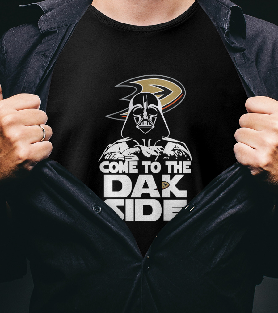 Darth Vader Come To The Dark Side Anaheim Ducks Fans T-Shirt