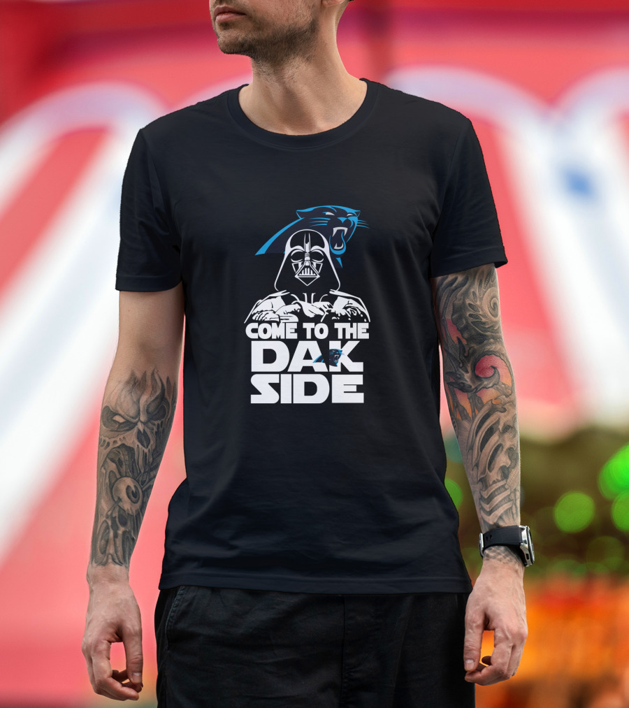 Come To The Dak Side Darth Vader Carolina Panthers Fans T-Shirt