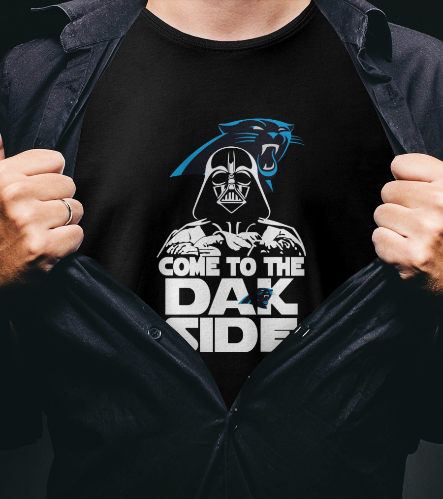 Come To The Dak Side Darth Vader Carolina Panthers Fans T-Shirt