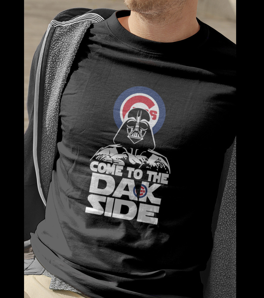 Come To The Dark Side Darth Vader Chicago Cubs Fans T-Shirt