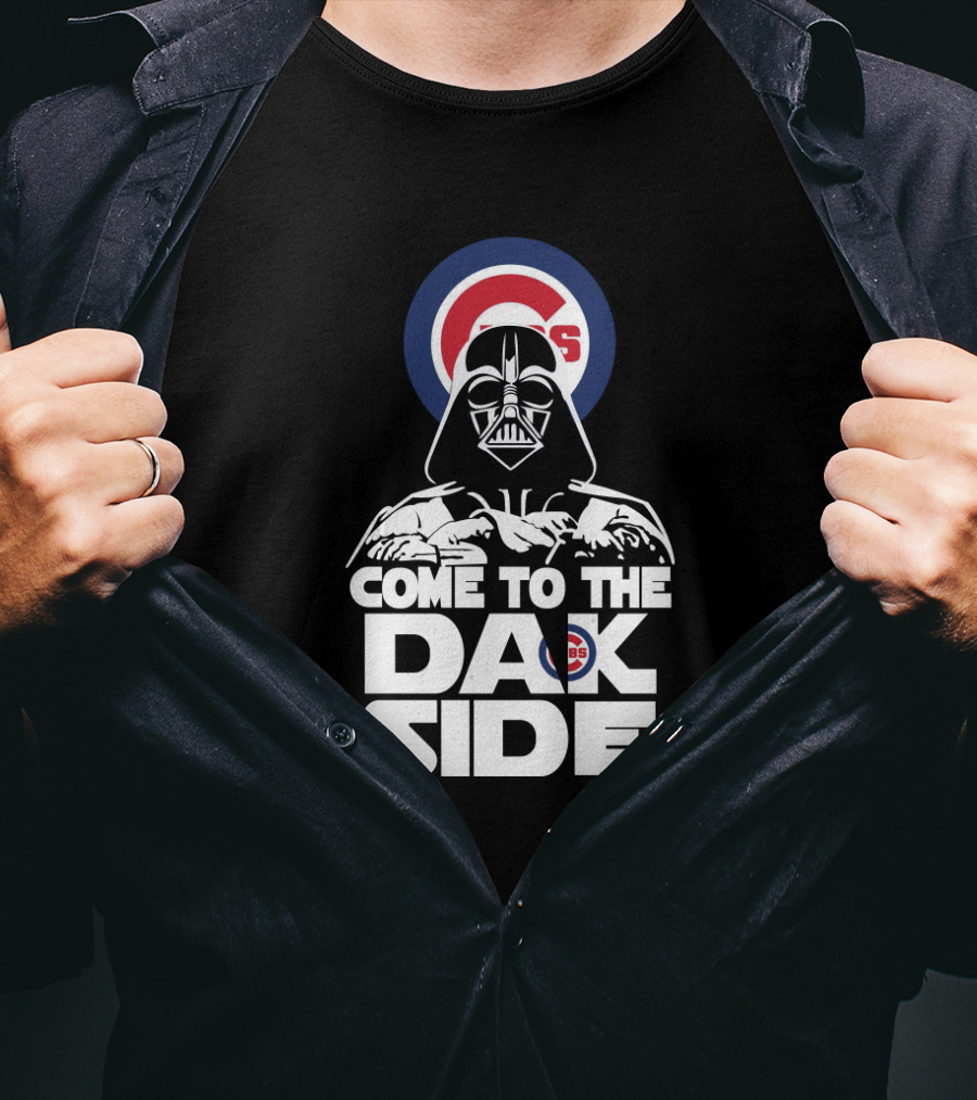 Come To The Dark Side Darth Vader Chicago Cubs Fans T-Shirt