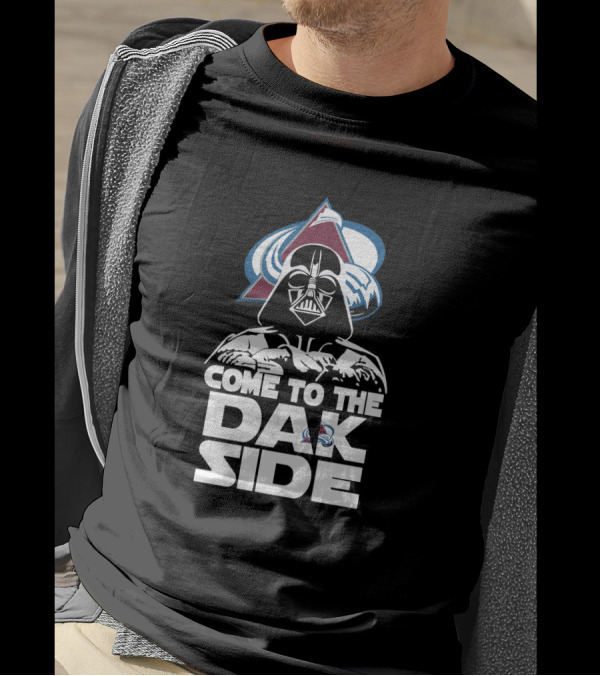 Come To The Dark Side Darth Vader Colorado Avalanche Fans T-Shirt