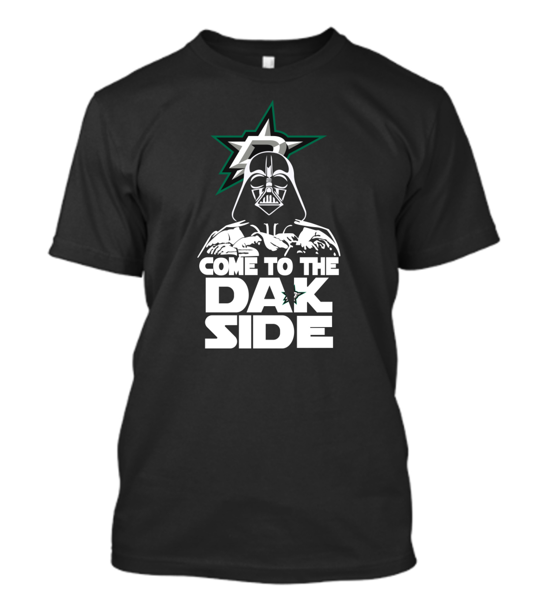Dallas Stars Fans Darth Vader Come To The DAK Side T-Shirt