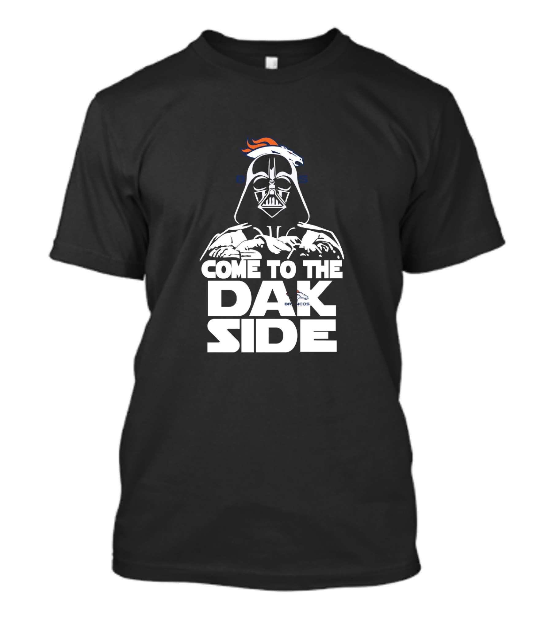 Come To The Dark Side Darth Vader And Denver Broncos Fans T-Shirt