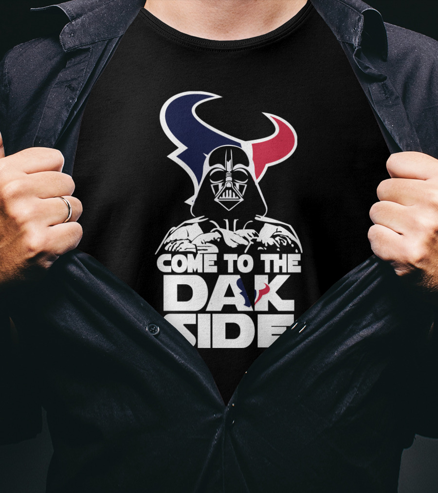 Come To The Dark Side Darth Vader Houston Texans T-Shirt