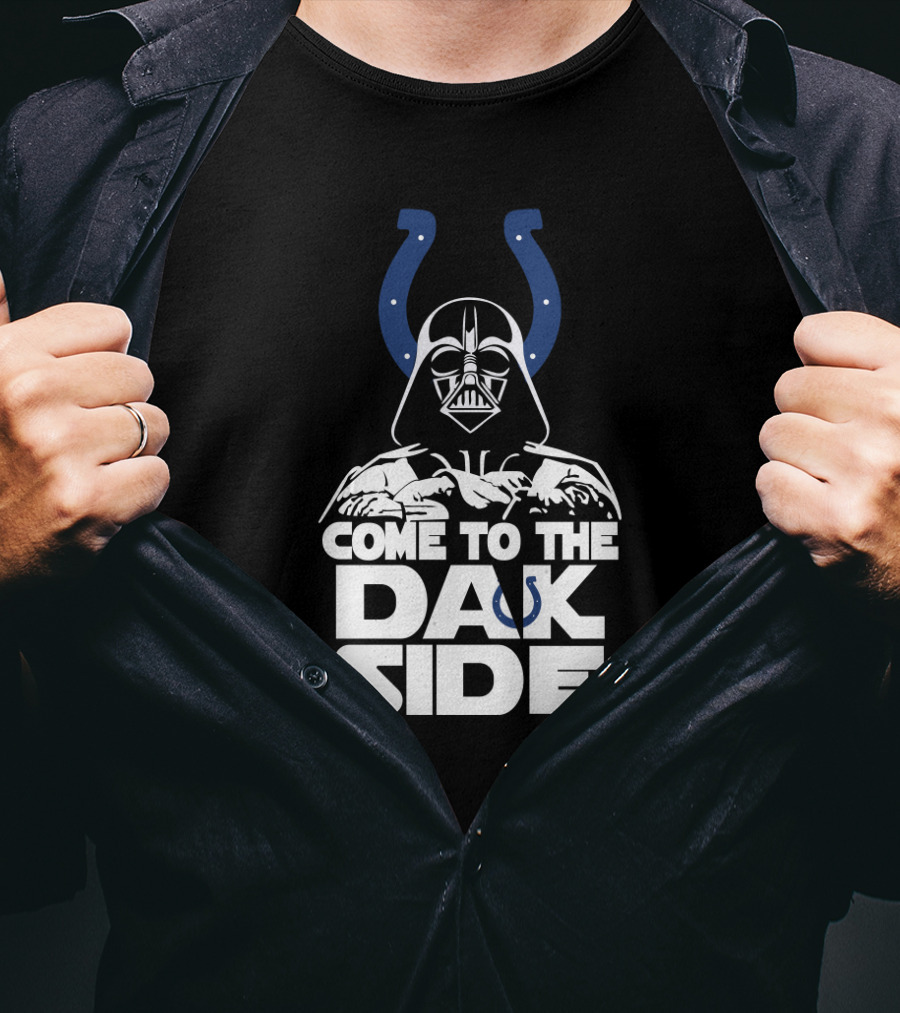 Come To The Dark Side Darth Vader Indianapolis Colts Fans T-Shirt