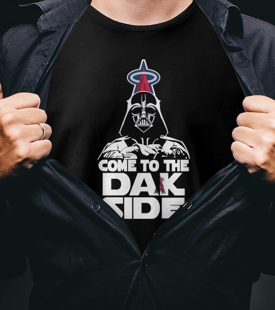 Darth Vader Come To The Dark Side Los Angeles Angels Fans T-Shirt