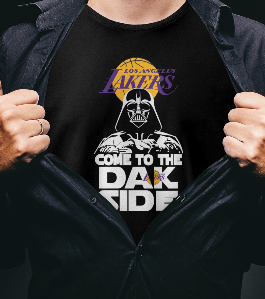 Los Angeles Lakers Come To The Dark Side Darth Vader Fusion T-Shirt