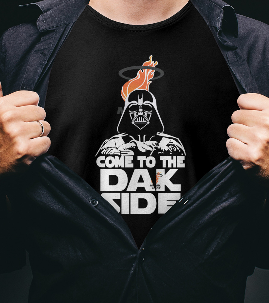 Come To The Dark Side Miami Heat Fans Darth Vader T-Shirt