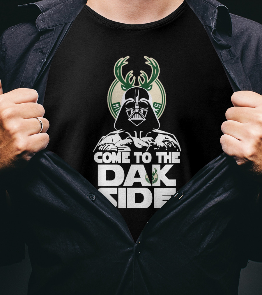 Come To The Dark Side Milwaukee Bucks Fans T-Shirt