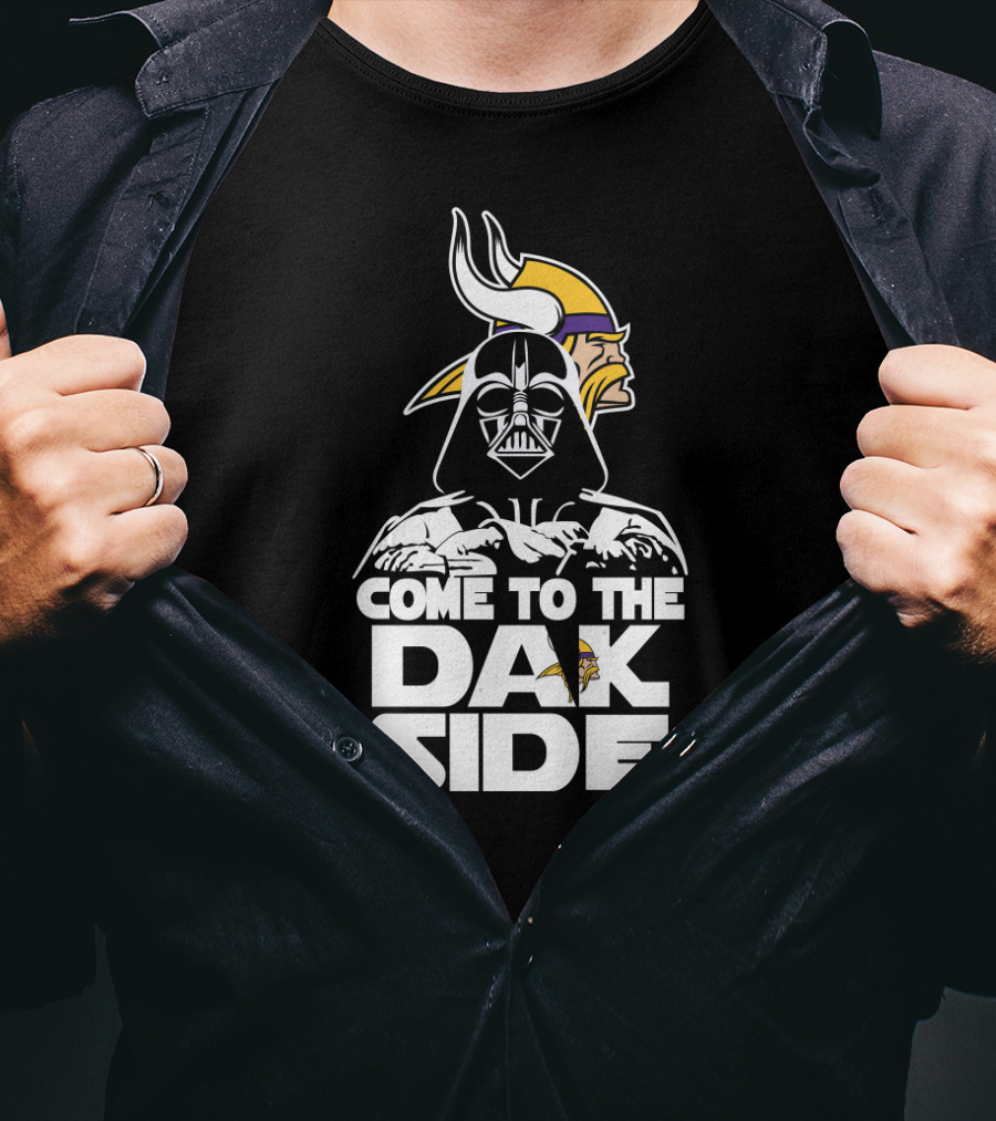 Come To The Dark Side Minnesota Vikings Fans Darth Vader T-Shirt