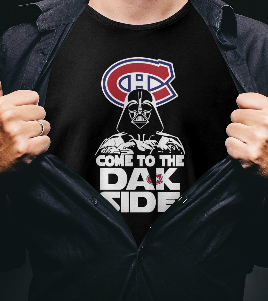Montreal Canadiens Logo Darth Vader Come To The Dark Side T-Shirt
