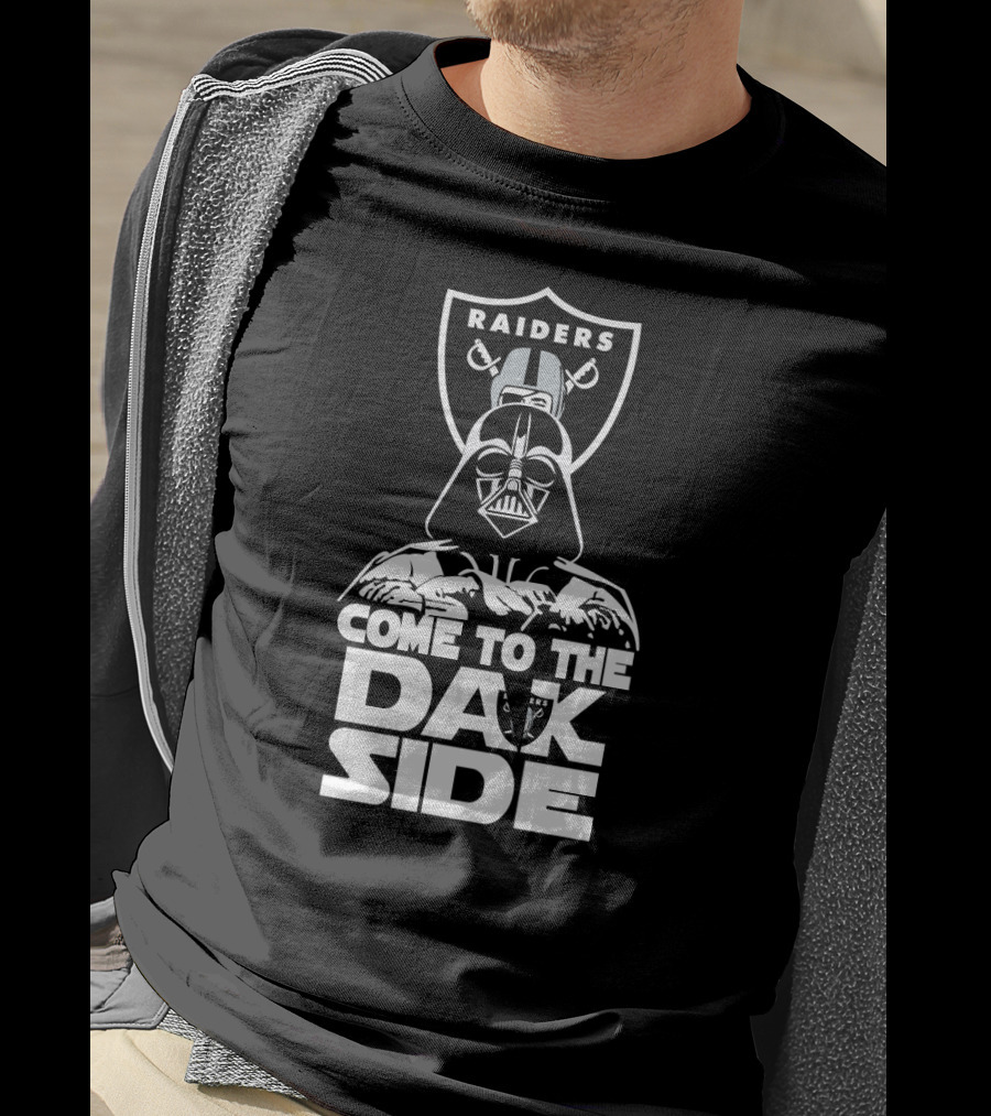 Raiders Come To The Dark Side Darth Vader Fan T-Shirt