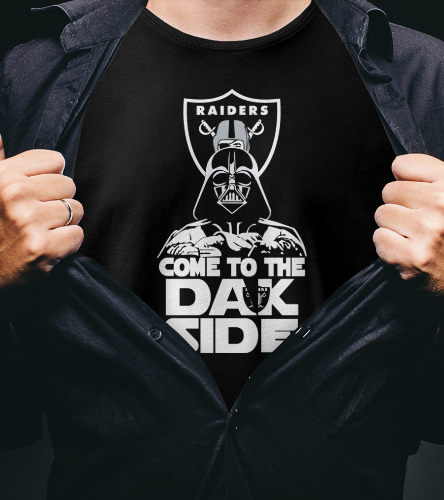 Raiders Come To The Dark Side Darth Vader Fan T-Shirt