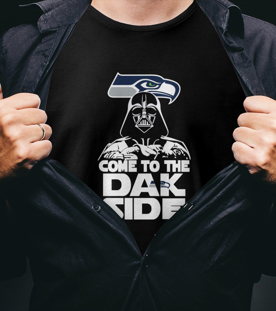 Come To The Dark Side Seattle Seahawks Fans Darth Vader T-Shirt