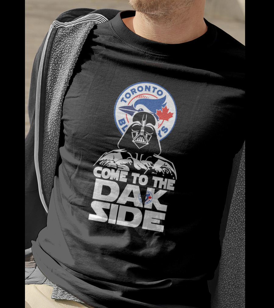 Toronto Blue Jays Darth Vader Come To The Dark Side Star Wars Crossover T-Shirt