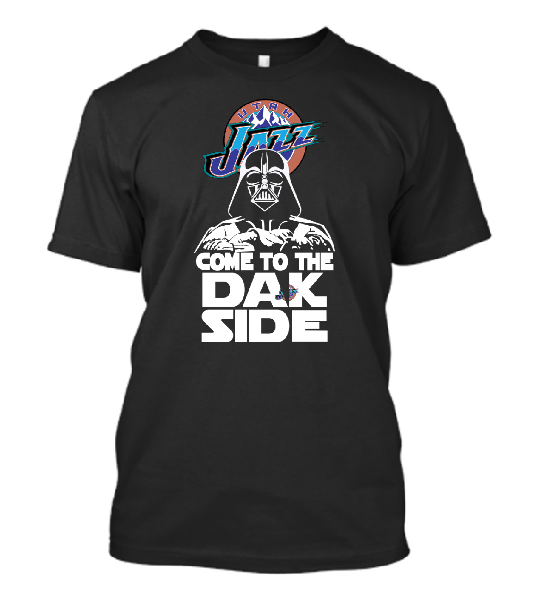Utah Jazz Come To The Dark Side Darth Vader Fans T-Shirt