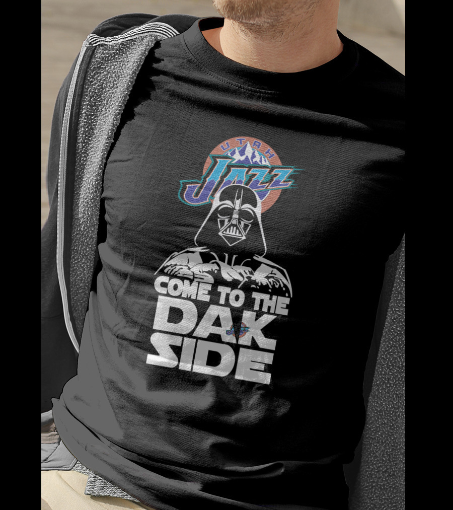 Utah Jazz Come To The Dark Side Darth Vader Fans T-Shirt