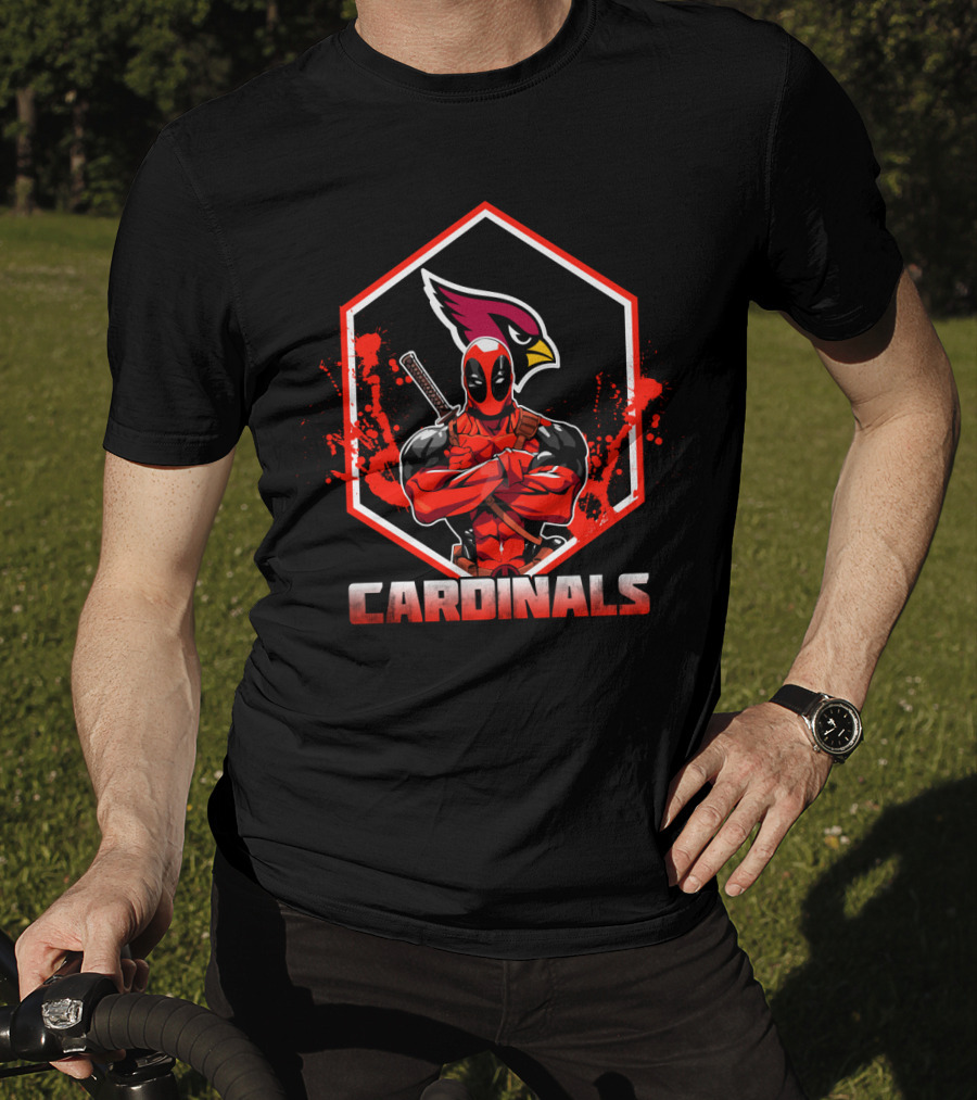 Deadpool Cardinals Fans Iconic Crossover T-Shirt