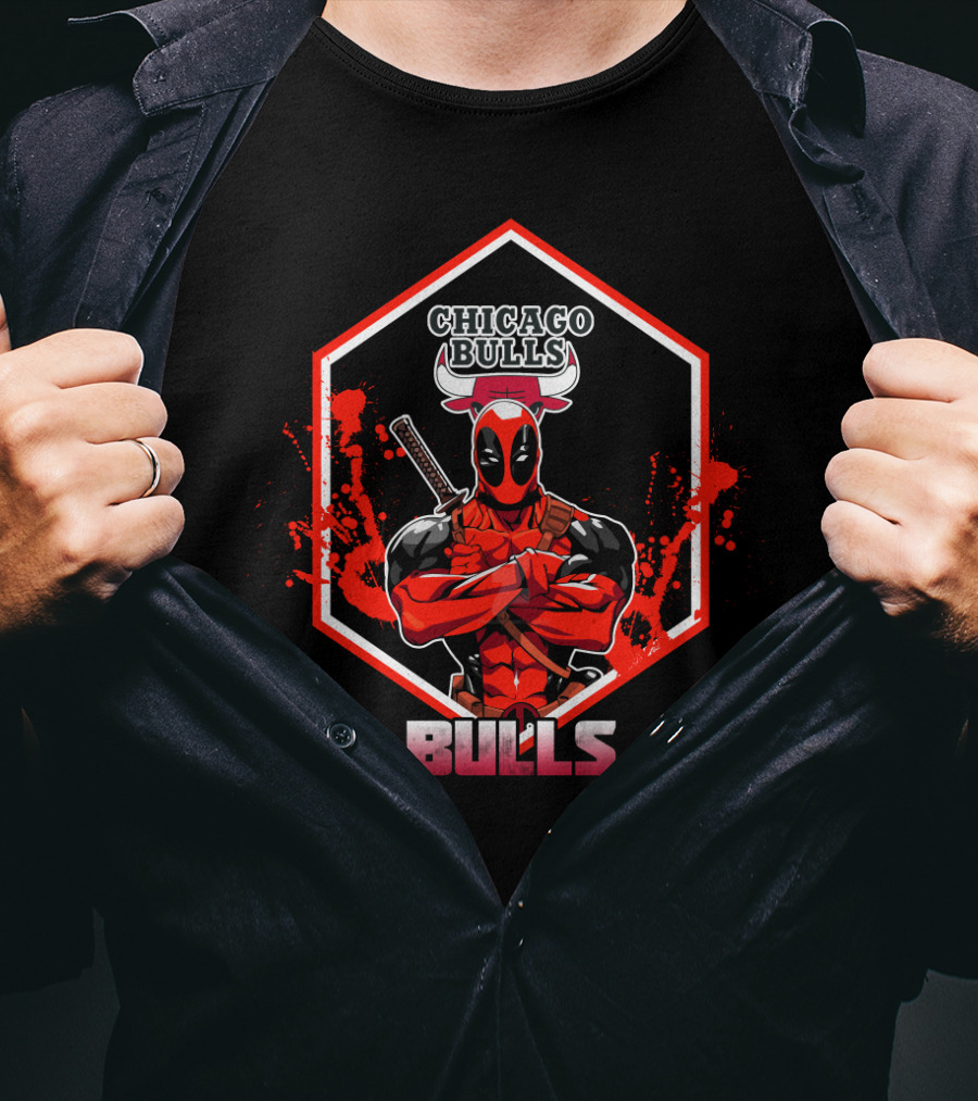 Deadpool Chicago Bulls Fans Bulls T-Shirt