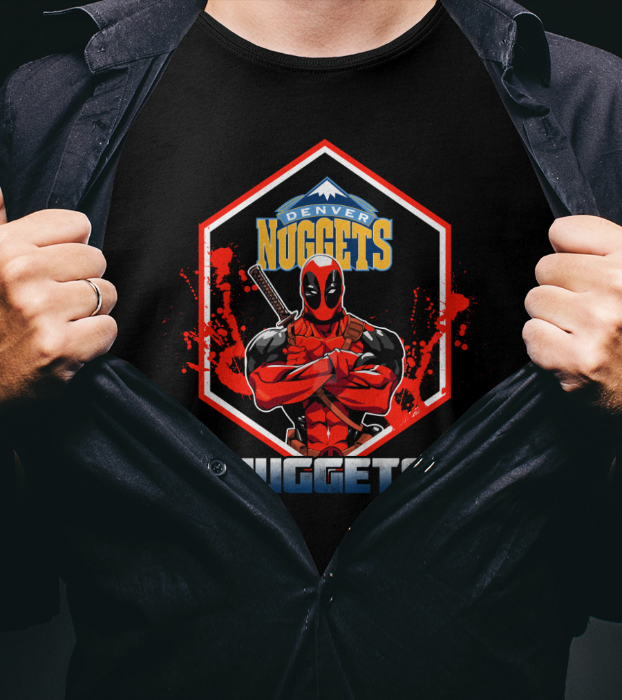 Denver Nuggets Deadpool Collaboration Fan Favorite T-Shirt