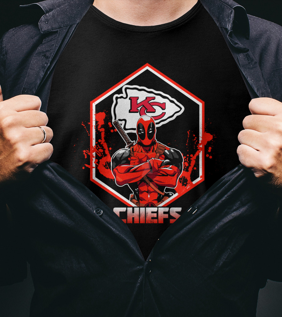 Deadpool Chiefs Kc Fans T-Shirt