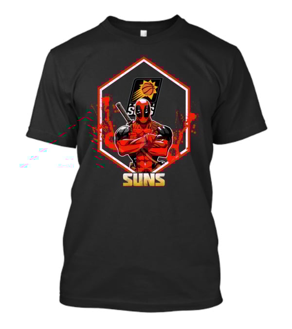 Deadpool Phoenix Suns Basketball Team Collaboration T-Shirt