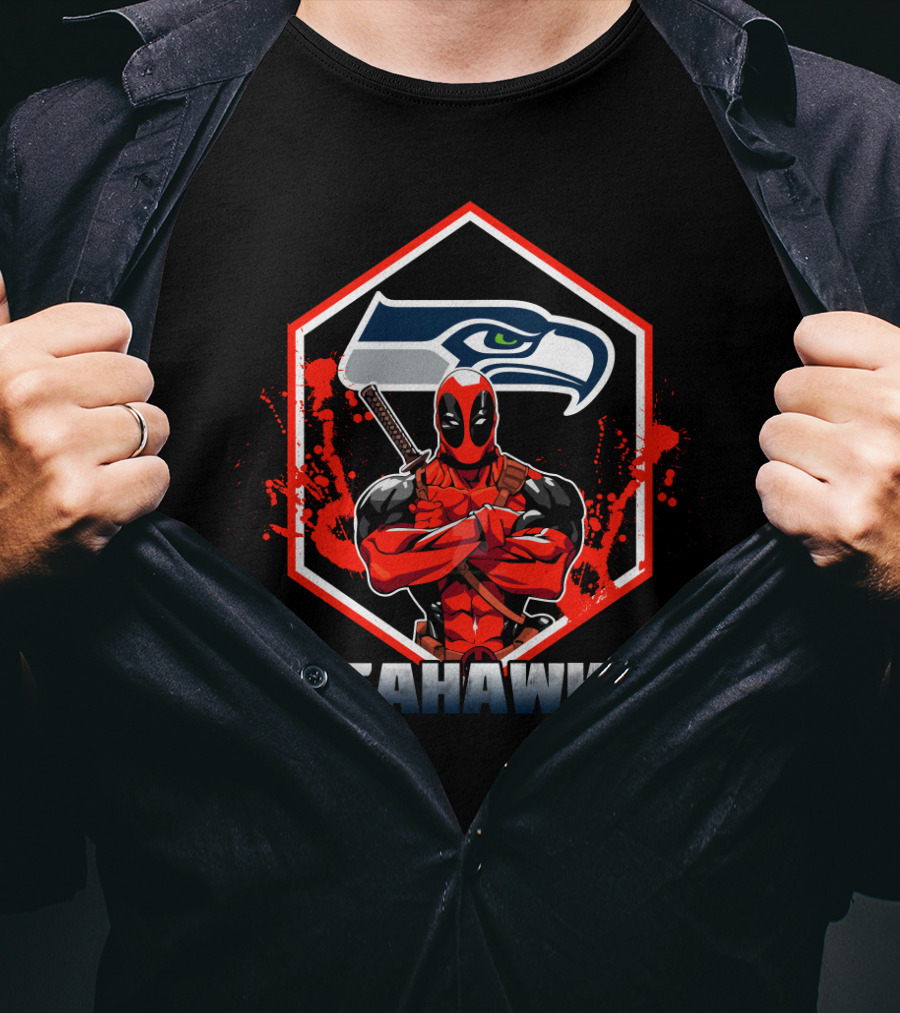 Deadpool Seattle Seahawks Fans T-Shirt