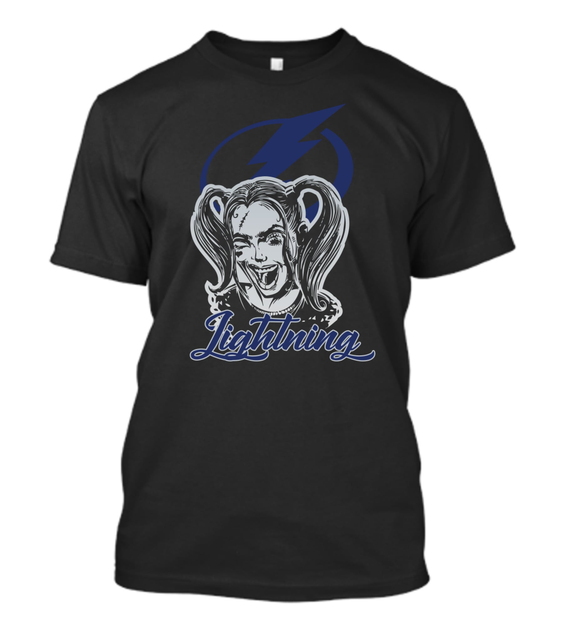 Harley Quinn Tampa Bay Lightning Fans Lightning T-Shirt