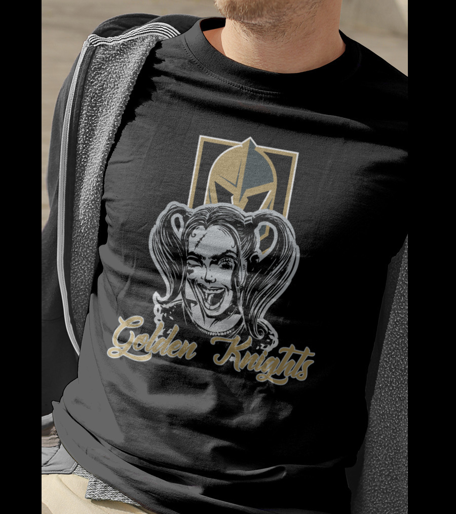 Harley Quinn Golden Knights Fans T-Shirt